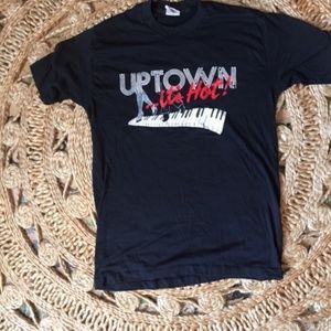 80's Black Piano T Shirt:  "Uptown..It's Hot!"